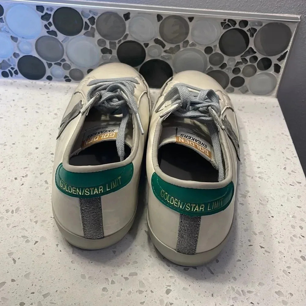 STAR suede white/ cream tennis shoes - Picture 8 of 12
